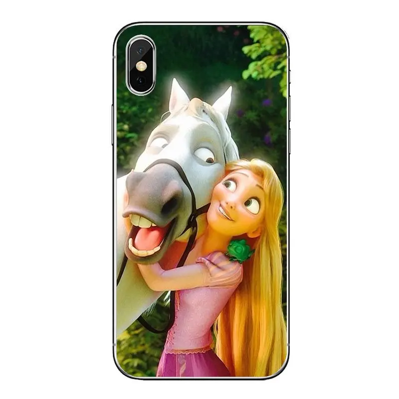 Tangled Флинн и Рапунцель прозрачные мягкие чехлы Чехлы для iPod Touch iPhone 4 4S 5 5S 5C SE 6 6S 7 8 X