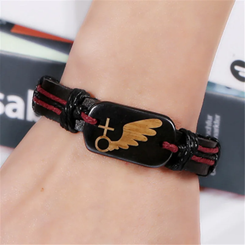 Новое поступление! Кожаный браслет для влюбленных пар кожаный на День Валентина