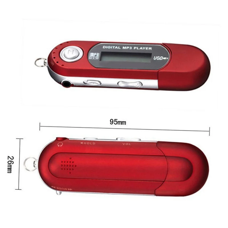 Мини USB флэш MP3 плеер с ЖК экраном Поддержка памяти 32 Гб TF/SD слот для карт цифровые