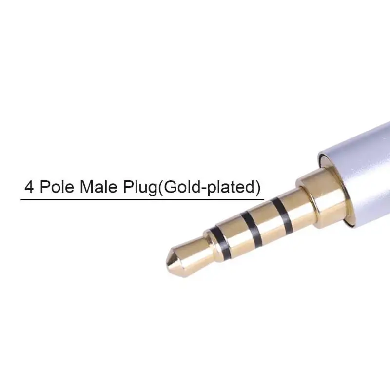 

3.5mm Plug Audio Jack 4Pole Gold-plated Earphone Adapter For DIY Stereo Headset Earphone Repair Earphone Accessories