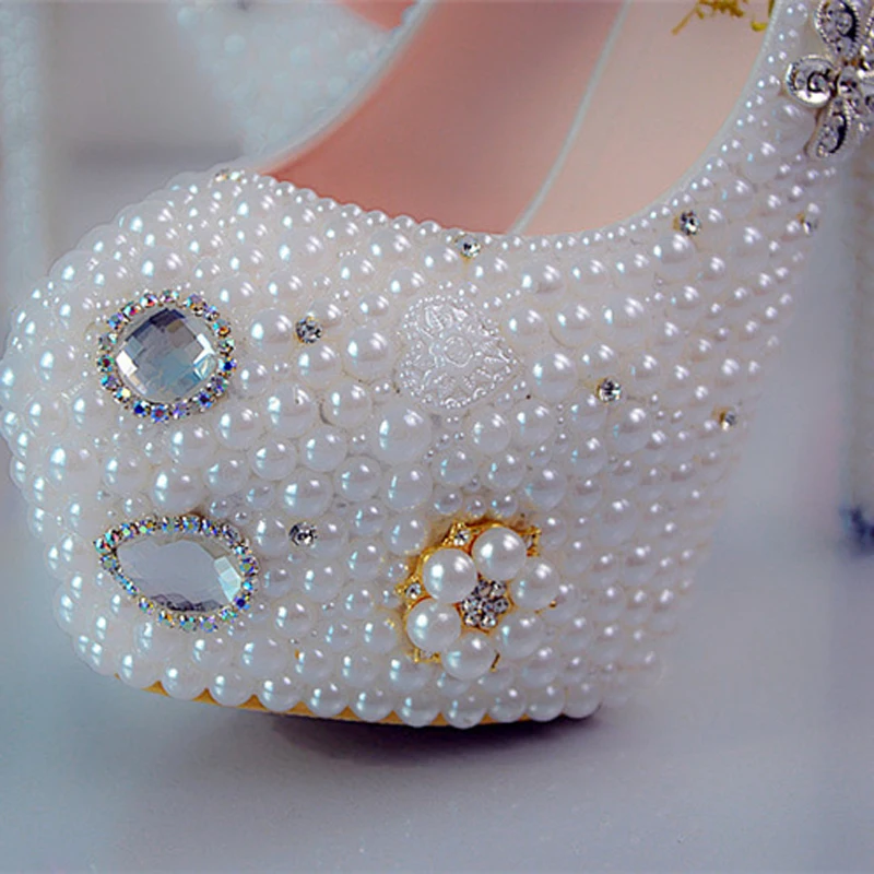 2018 женские вечерние туфли ручной работы на высоком каблуке украшенные