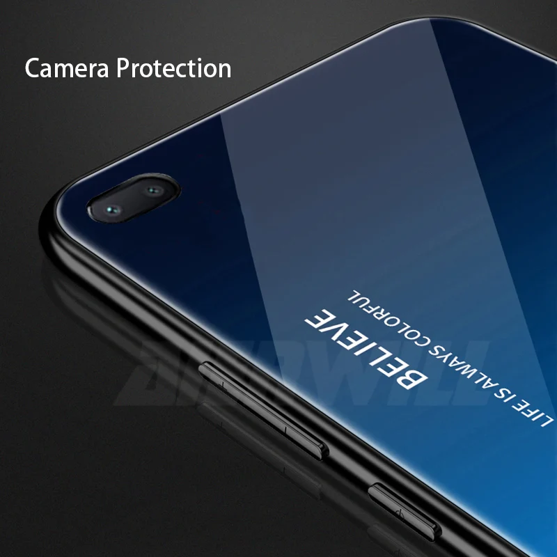 Роскошный стеклянный чехол для Xiaomi Redmi 6A Чехол 9 H силиконовый из закаленного