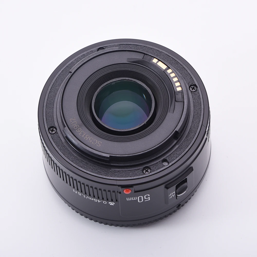 Объектив YONGNUO YN 50 мм F1.8 с большой апертурой и автофокусом для объектива Canon