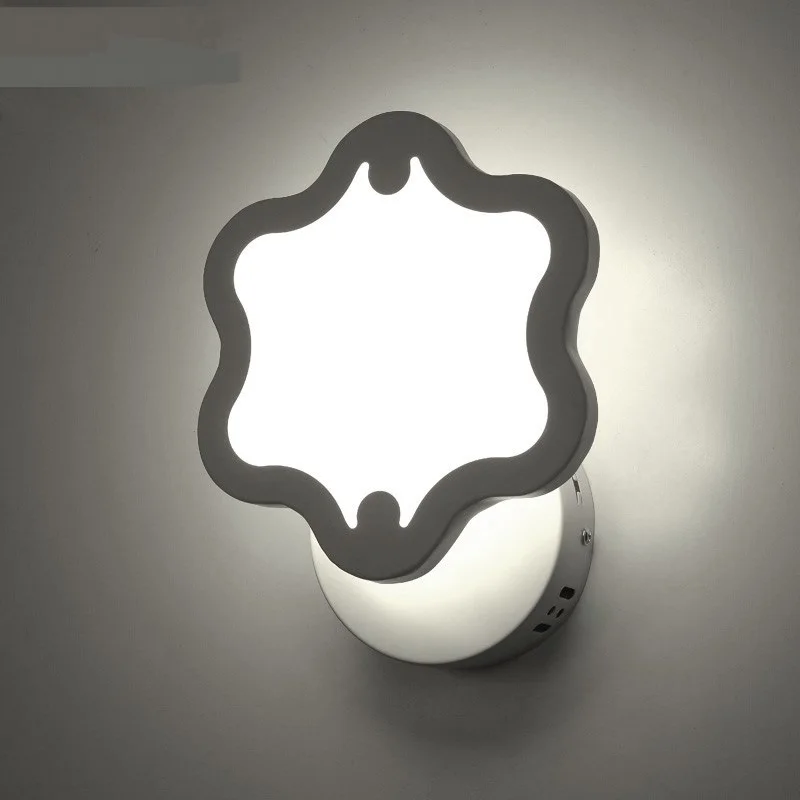 

Creative flowers LED acrylic wall lamps bed living room bedroom light aisle wall lights modern creativity lampsCL