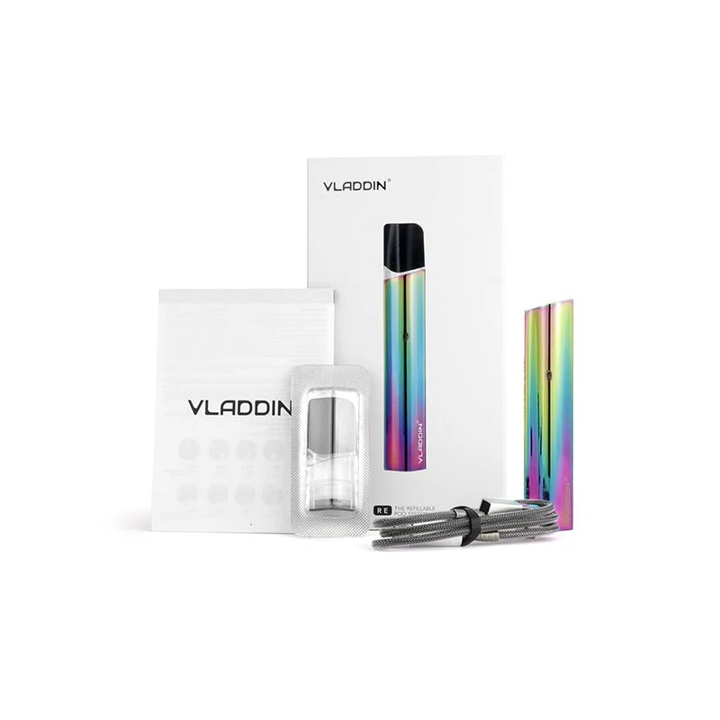 20 шт./лот электронные сигареты Vladdin система Комплект Vape 1,5 мл Pod система 12 Вт 350 мАч картридж с испарителем VS JUSTFOG MINIFIT C601
