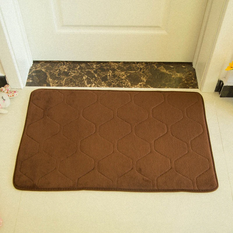 Более толстый ковер из кораллового флиса Противоскользящий коврик пены с