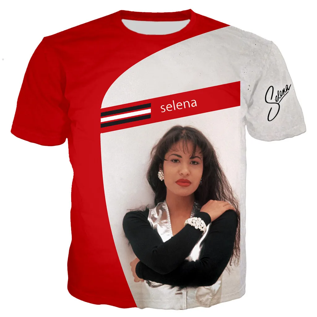 Новое поступление футболка в стиле хип хоп с 3D принтом selena quintanilla