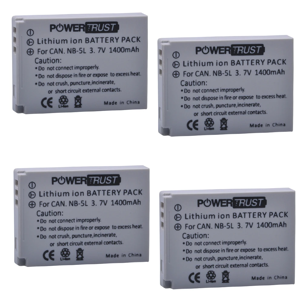 4x1400mAh NB 5L NB5L батарея камеры для Canon S110 SX200 SX210 SX220 SX230 IS HS IXUS 850 870 800 860 990 SD 950 970|battery for canon|camera batterybattery camera |