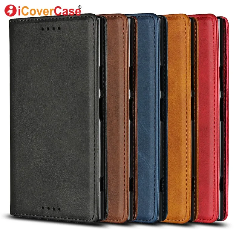 flip cover for sony xperia xz1 xz1 compact case magnetic leather wallet phone cases for sony xperia xz1 compact coque accessory free global shipping