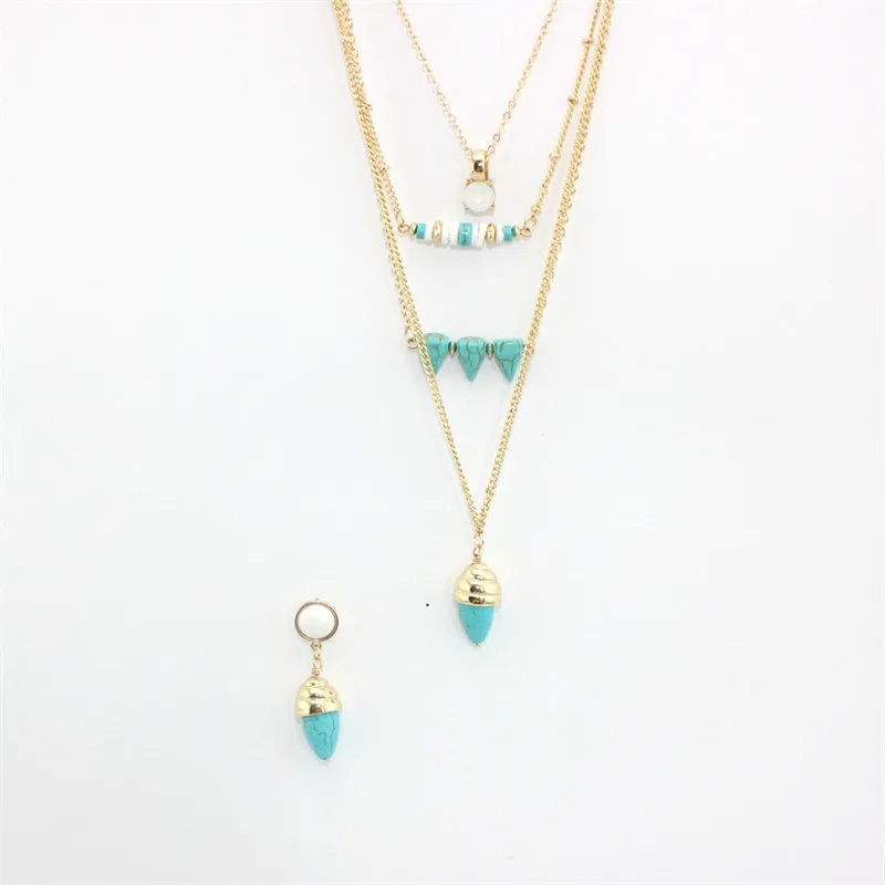 XQ 2016 Бесплатная доставка Новая мода рулон оболочки мозаика четыре слоя necklaceGirl