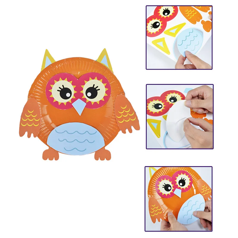 10 шт./компл. детский бумажный лоток ручной работы картина Мультяшные картонные