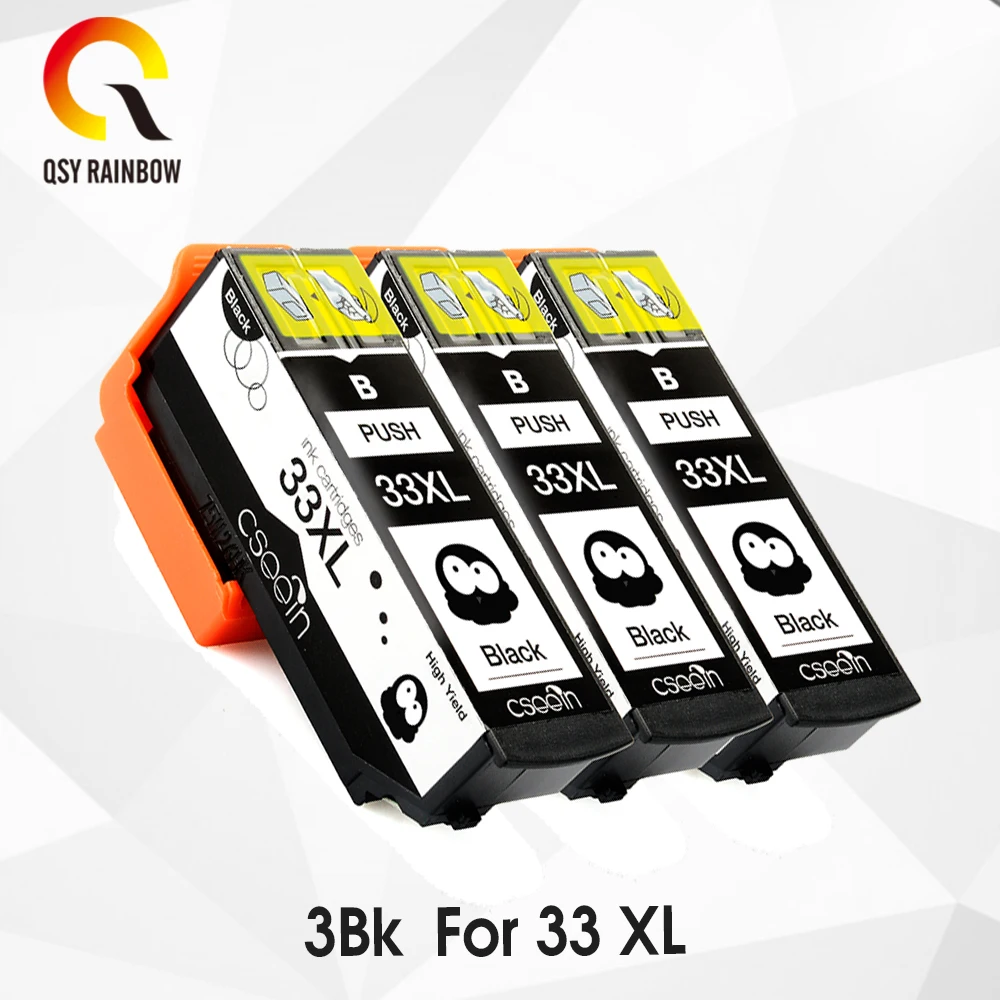 Черные совместимые чернильные картриджи CMYK 3BK T3351 33XL|Чернильные картриджи| |