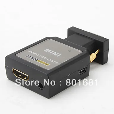 KUYiFree доставка Высокое качество мини HDMI к VGA /HDMI К YPBPR разъем адаптера для