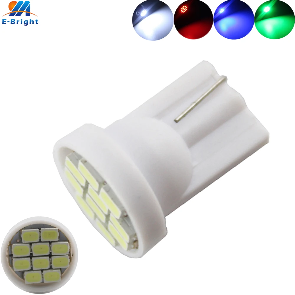 1000 шт. T10 W5W 194 168 1206 8 SMD светодиодный Авто 12 В DC Светодиодный индикатор лампы