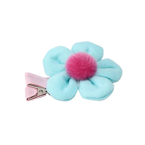 Blue Barrettes M MISM 1 шт. резинки для волос с цветами для девочек заколки для волос для детей эластичные аксессуары ленты для волос для девочек - Цвет: Blue Barrettes