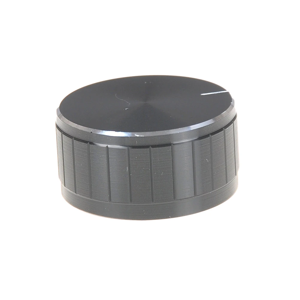 1 шт. регулятор громкости вращающиеся ручки Черный рифленый вал потенциометра 34*17