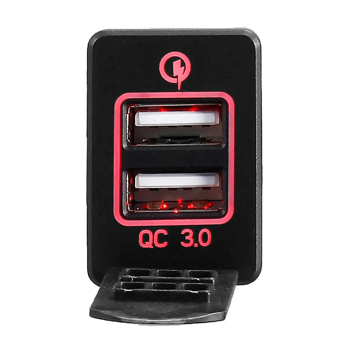 QC 3,0 12/24V Dual USB Автомобильное зарядное устройство для сигарет розетка машинный Зарядное устройство Мощность адаптер 4.8A 5V для Защитные чехлы для сидений, сшитые специально для Toyota Corolla Левин Prado Reiz Выход w/3 цвета светодиодный светильник