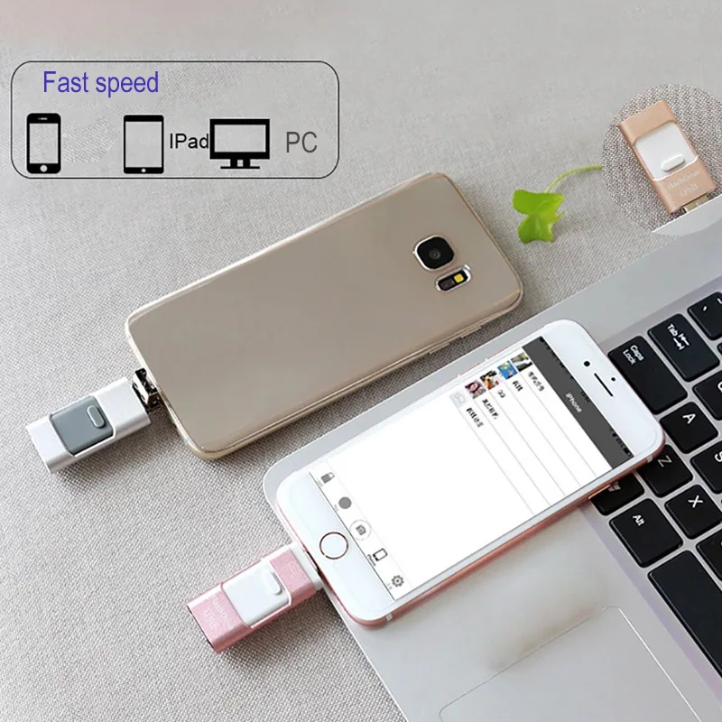 USB флеш накопитель 4 в 1 16/64/128/32/32 ГБ|USB флэш-накопители| |