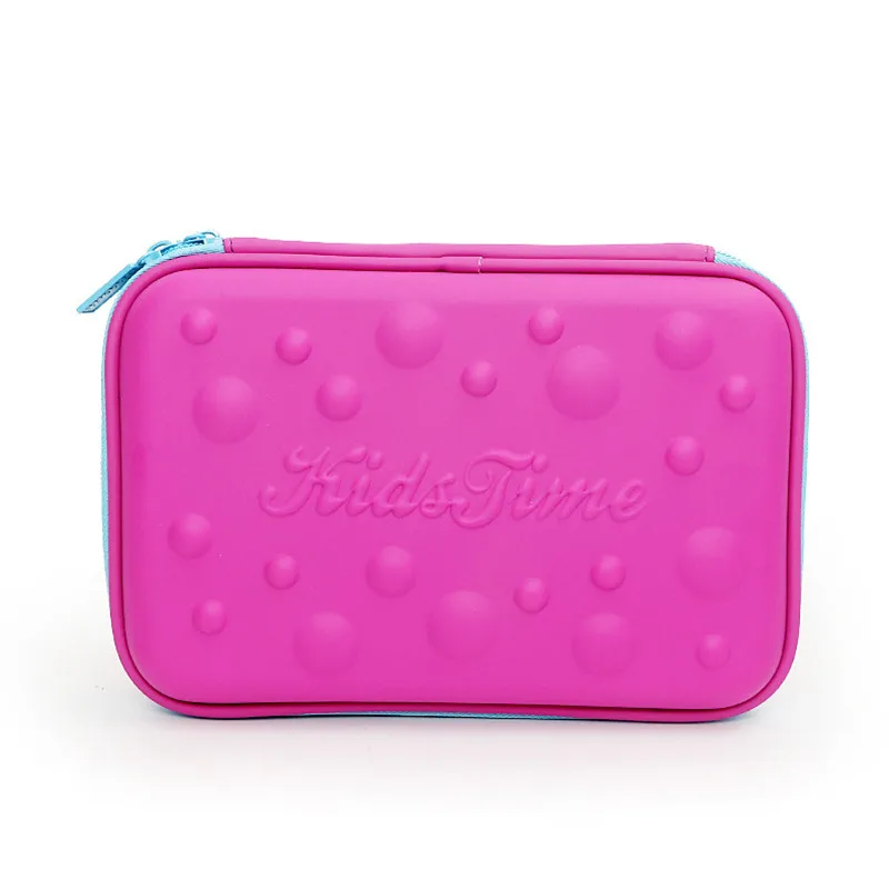 Корейский Пенал школьный Kawaii милые уголовного Pencilcase для девочек и мальчиков ручка сумки EVA большие Penalities коробка канцелярские мешок мини - Цвет: Фиолетовый