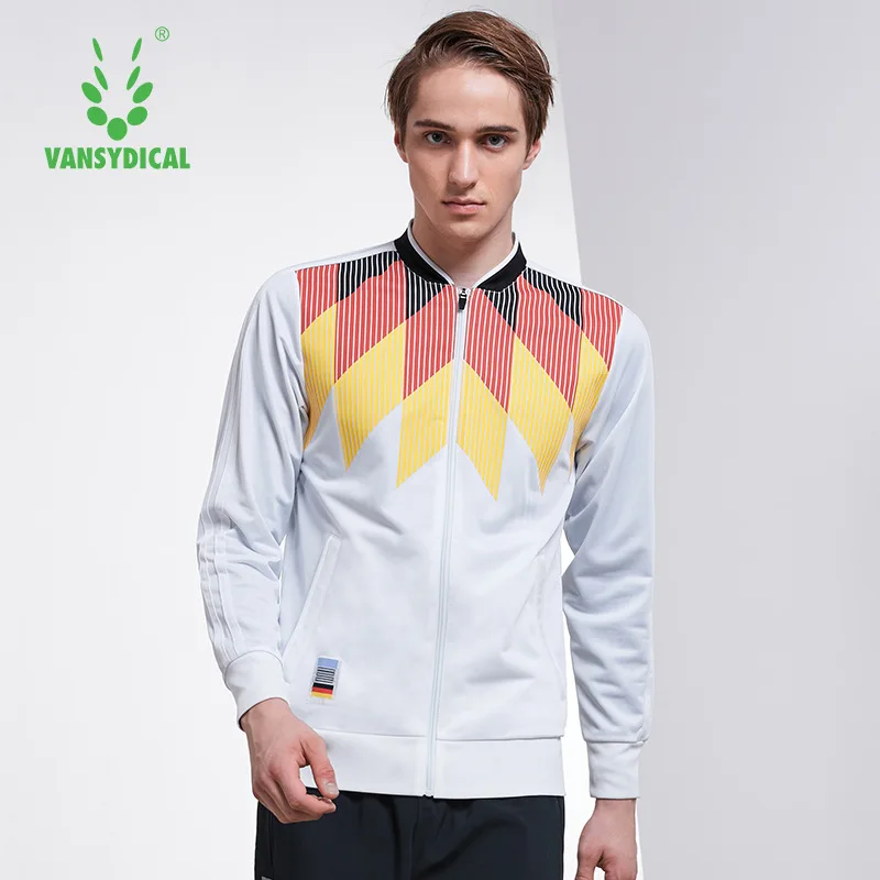 Спортивные беговые куртки Vansydical осенняя мужская Спортивная одежда на молнии с