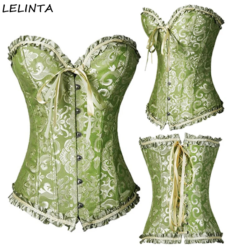 Сексуальный корсетный женский атласный корсет в стиле стимпанк с высоким бюстом