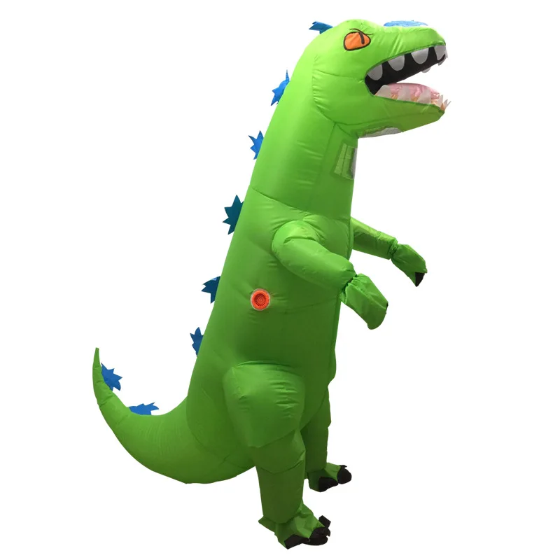 T-REX костюм динозавра надувной зеленый динозавр выдувное веселое платье в виде