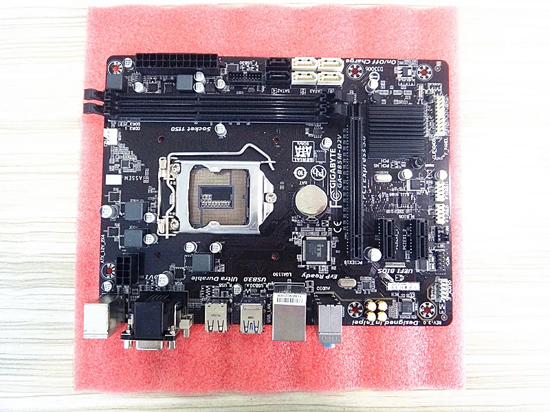 LGA 1150 для Intel DDR3 Gigabyte GA-B85M-D2V оригинальная материнская плата USB3.0 16G B85 B85M-D2V настольная материнская плата SATA III б/у