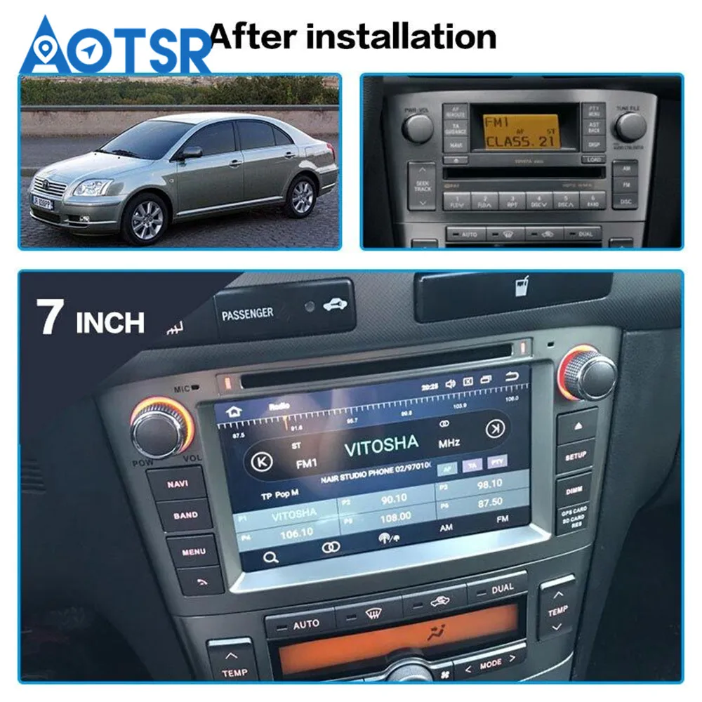 2din радио ips Экран Android 9 0 Встроенная память 4 Гб + 32 ГБ 8 ядер автомобиля gps для Toyota