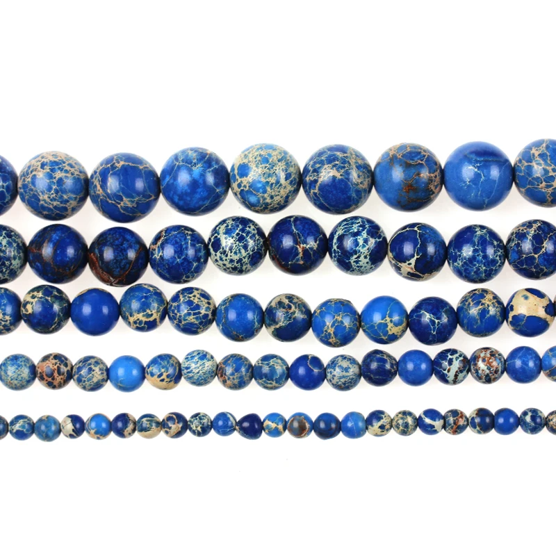 Натуральный камень blue Sea осадка Jaspe Свободные Spacer Бусины 15 5 &quotнитка 4681012 мм Diy