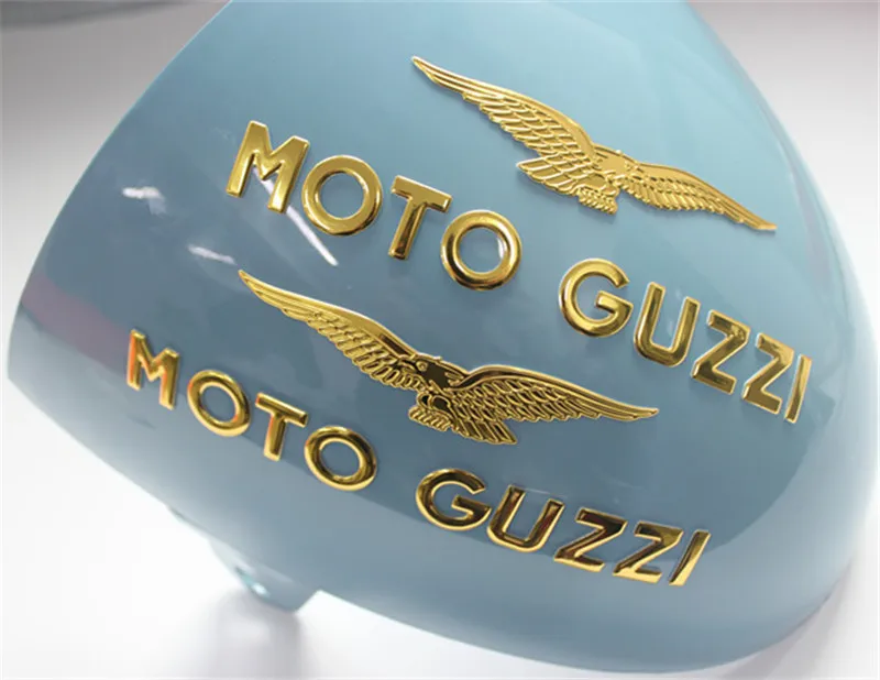 3d наклейка Moto Guzzi с орлом Золото Серебро Цвет Мотоцикл мото велосипед