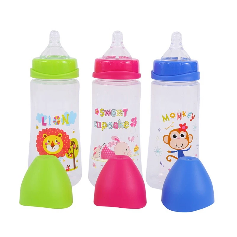 

300ML Baby Bottle Cartoon Milk Wide Mouth Bottle Juice Bottle Baby Drink Baby Milk Bottle