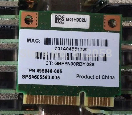 SSEA Новинка для Atheros AR9285 AR5B95 half Mini PCI-E 802.11b/G/N беспроводная карта HP CQ50 CQ60 CQ40 CQ62 dv7 SPS