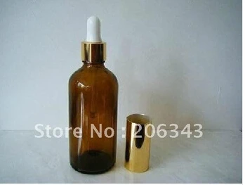 100ml brown/green/blue essential oil bottle with plastic cap+glass dropper,glass bottle