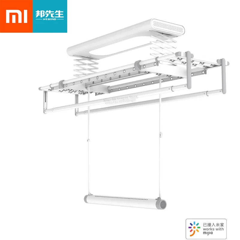 Xiaomi MR BOND Смарт вешалка машина с сушкой M1X Pro грузоподъемность 30 кг работать с Mijia приложение с проветриванием стержень для умного дома