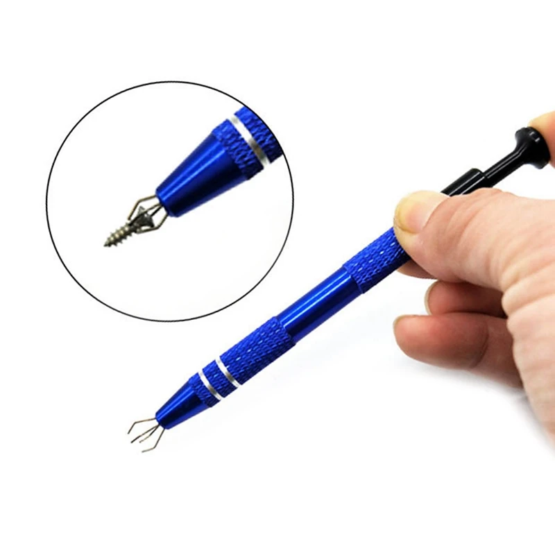 

IC Extractor 4-prong Pickup Precision Jewelry Picker Hand Tools Pick Tools 4 Claw Hold Tightly Catcher IC Chip Component Grabber