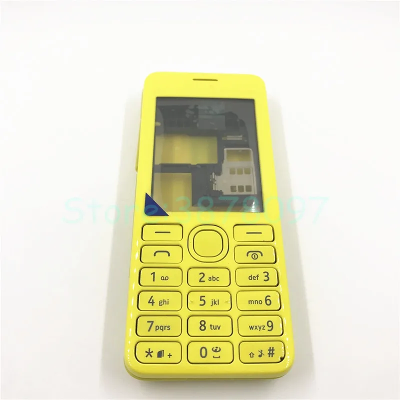 Оригинальный чехол лучшего качества для Nokia Asha 206 2060 корпус с двумя SIM картами +