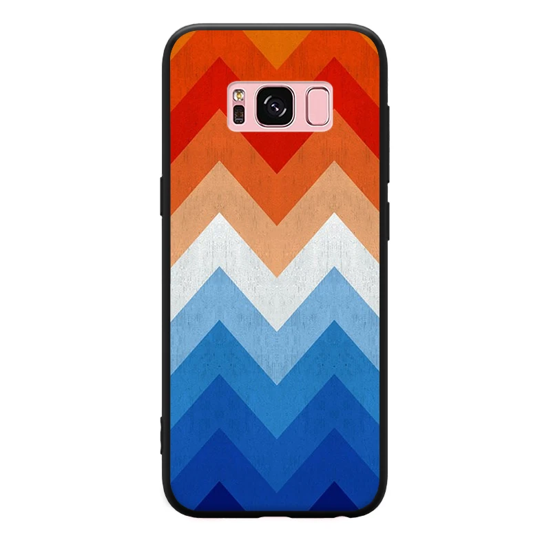 Цветной геометрический узор для Samsung Galaxy S6 S7 Edge S8 S9 Plus Note 3 4 5 8 9 Жесткий чехол