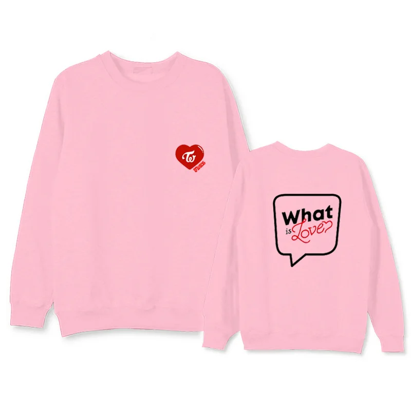 

TWICE What is Love concert unisex pullover sweatshirt long sleeve men sweatshirts for spring Autumn