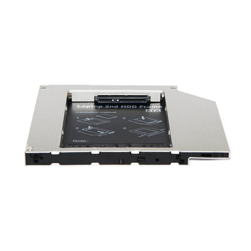 Sunvalley высокое качество 2nd hdd caddy IDE to SATA 9,5 мм обмен DVD чехол драйвера для ноутбука Универсальный алюминиевый