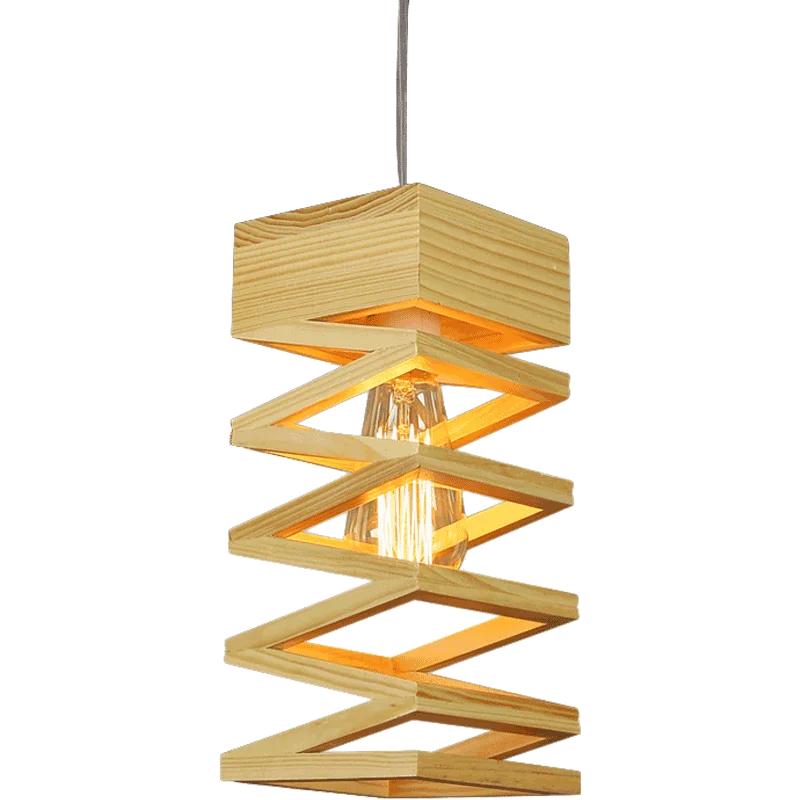 

Japanese style wooden living room Pendant Lights Nordic design lamp simple solid wood cafe restaurant lighting WF4111417