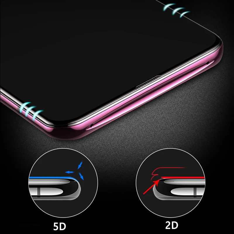VRURC Screen protector For OPPO Find X Tempered glass Full Cover 5D Curved Edge Surface Glass Film | Мобильные телефоны и