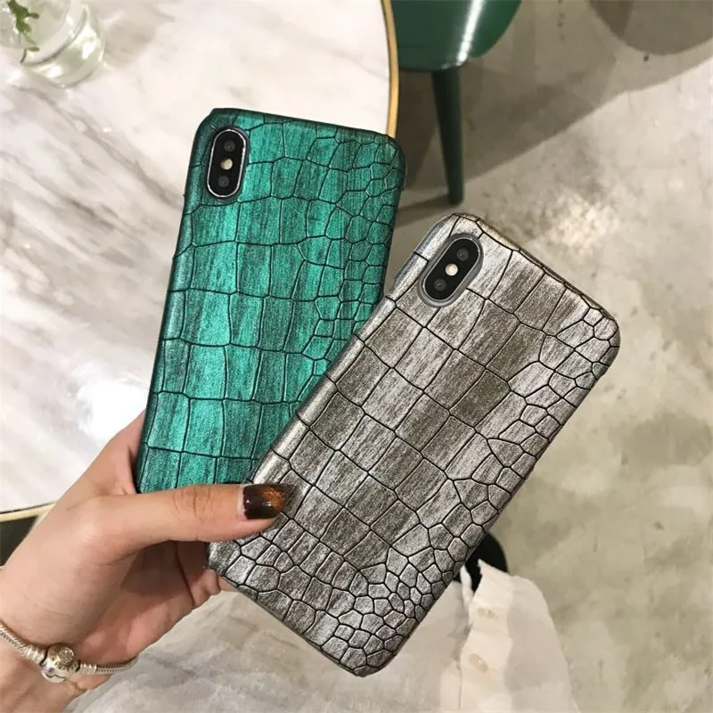 Роскошный чехол из крокодиловой кожи для iPhone XS MAX X XR 6/6 S/7/8 Plus винтажный жесткий
