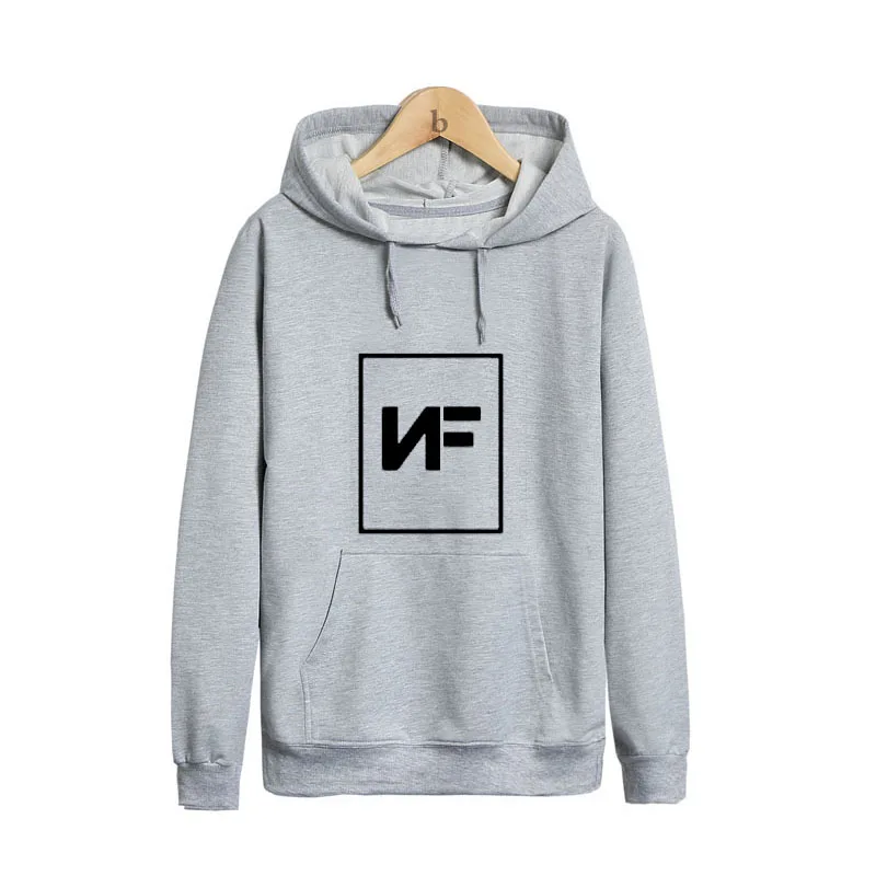 Pkorli Moleton Masculino Slim NF Hoodies Men Sweatshirt Long Sleeve Pullover Hooded Men'S Letters Printed Rapper Hoody