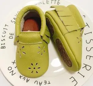 2020 Популярные однотонные детские мокасины из натуральной кожи без шнуровки с