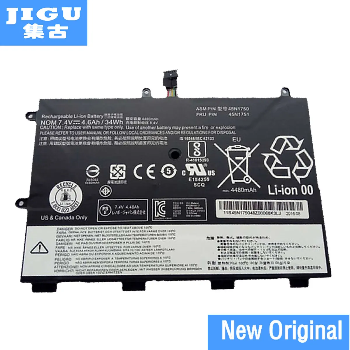 Оригинальный аккумулятор JIGU для ноутбука 01AV404 45N1748 45N1749 45N1751 SB10J79001 LENOVO 20D9A008CD ThinkPad
