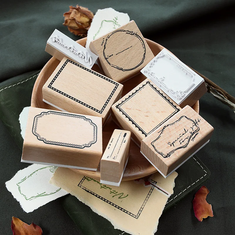 XINAHER винтажные классические этикетки штамп DIY деревянные и резиновые штампы для