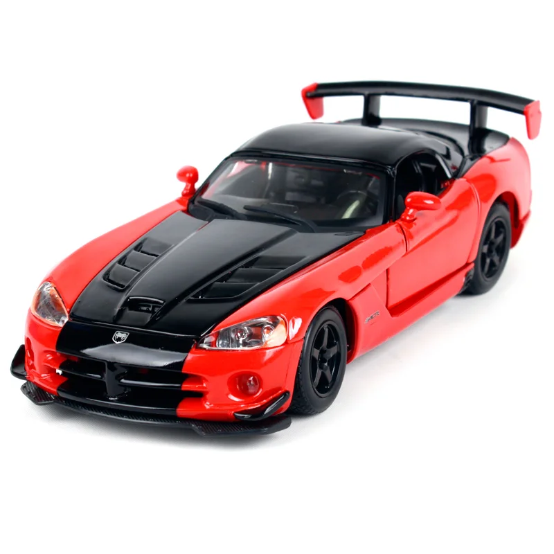 Bburago 1:24 dodge viper srt 10 acr красный оранжевый автомобиль литья под давлением гоночный автомобиль модель сбора для детей Подарки