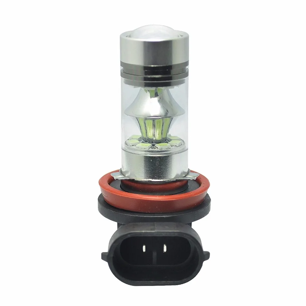 Фото Лампа H8 H11 H16 H16LL 100 Вт Супер светодиодная Cree 3535 SMD чип Neblina Farol для Toyota Corolla Ford Vw №2