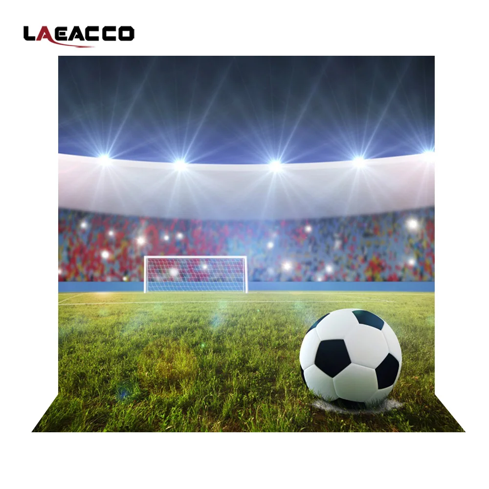 Laeacco Shining UK Soccer Field Stadium сцена для фотосъемки виниловые фотообои фотостудии