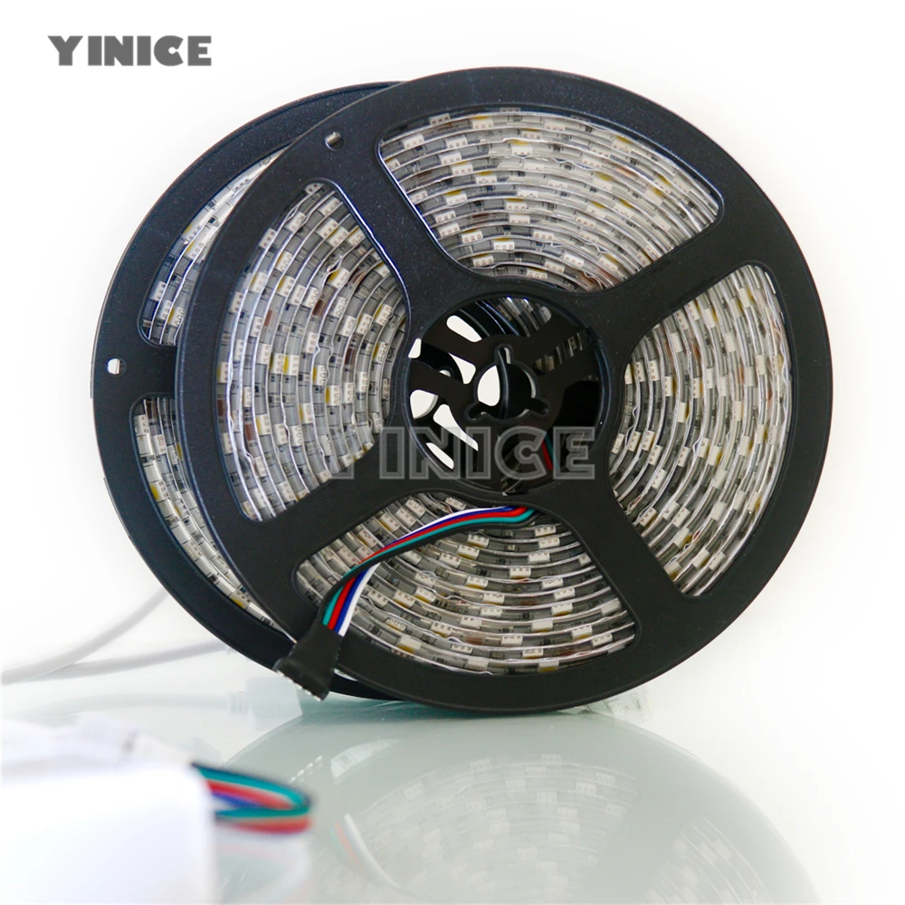 Набор светодиодных лент DC12V SMD 5050 RGB RGBW диодный Водонепроницаемый светодиодный Скотч+ пульт дистанционного управления+ блок питания гибкий светильник 20 м 5 м